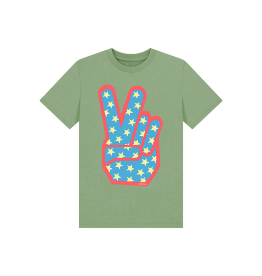 Sage PEACE SIGN GREEN KIDS