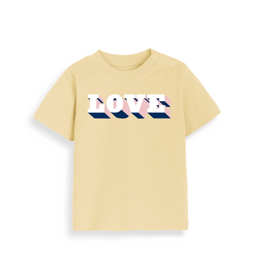 Soft Yellow Printed Kids T-Shirt Front
