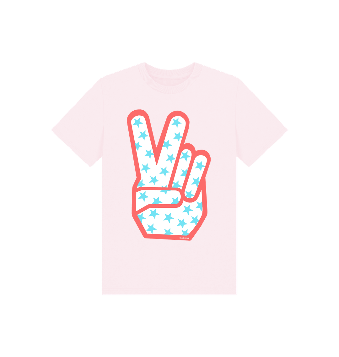 Pink Printed Kids T-Shirt Front