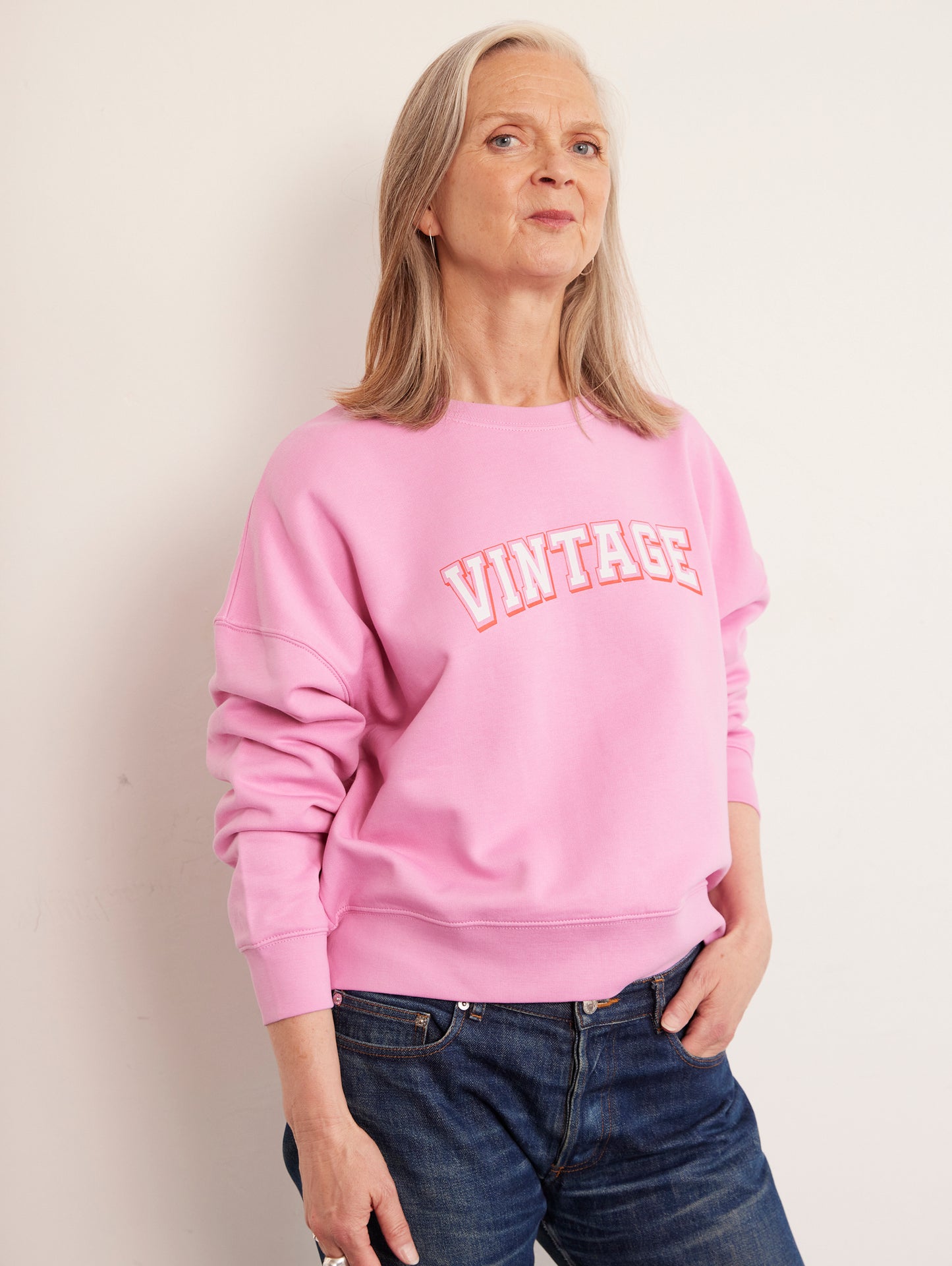 TNMA VINTAGE SWEATSHIRT CANDY PINK