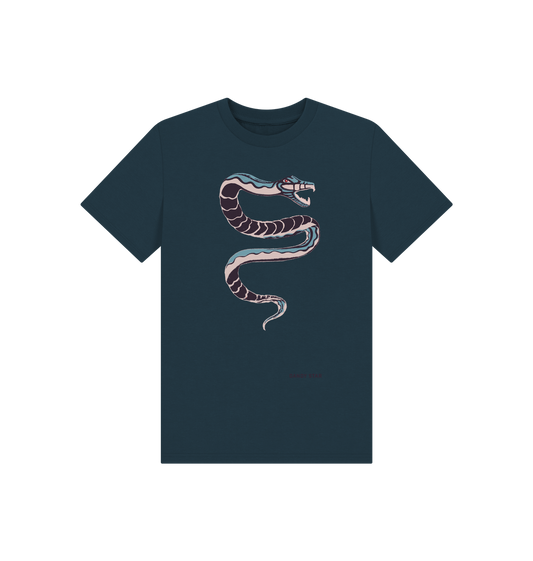 Denim Blue Printed Kids T-Shirt