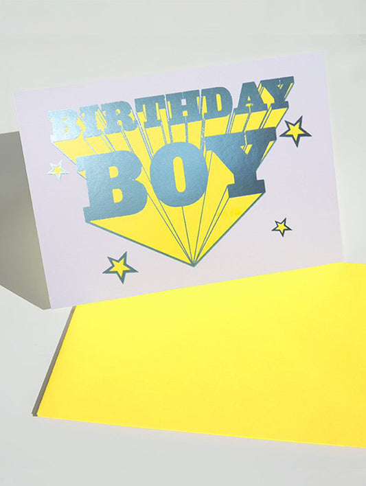 Birthday boy card