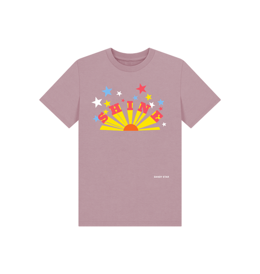 Mauve Printed Kids T-Shirt