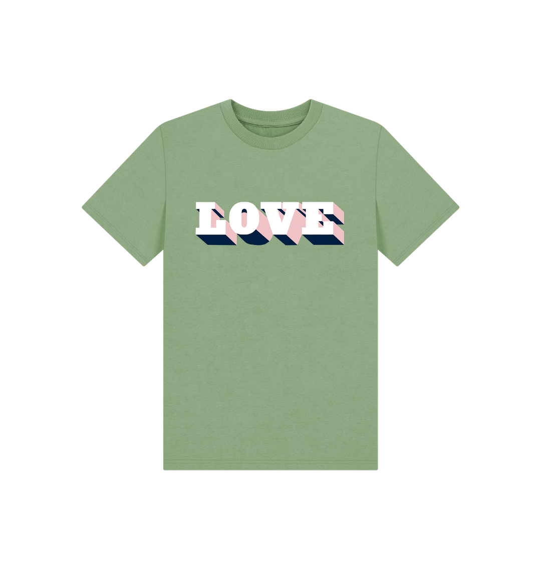 Sage Printed Kids T-Shirt Front