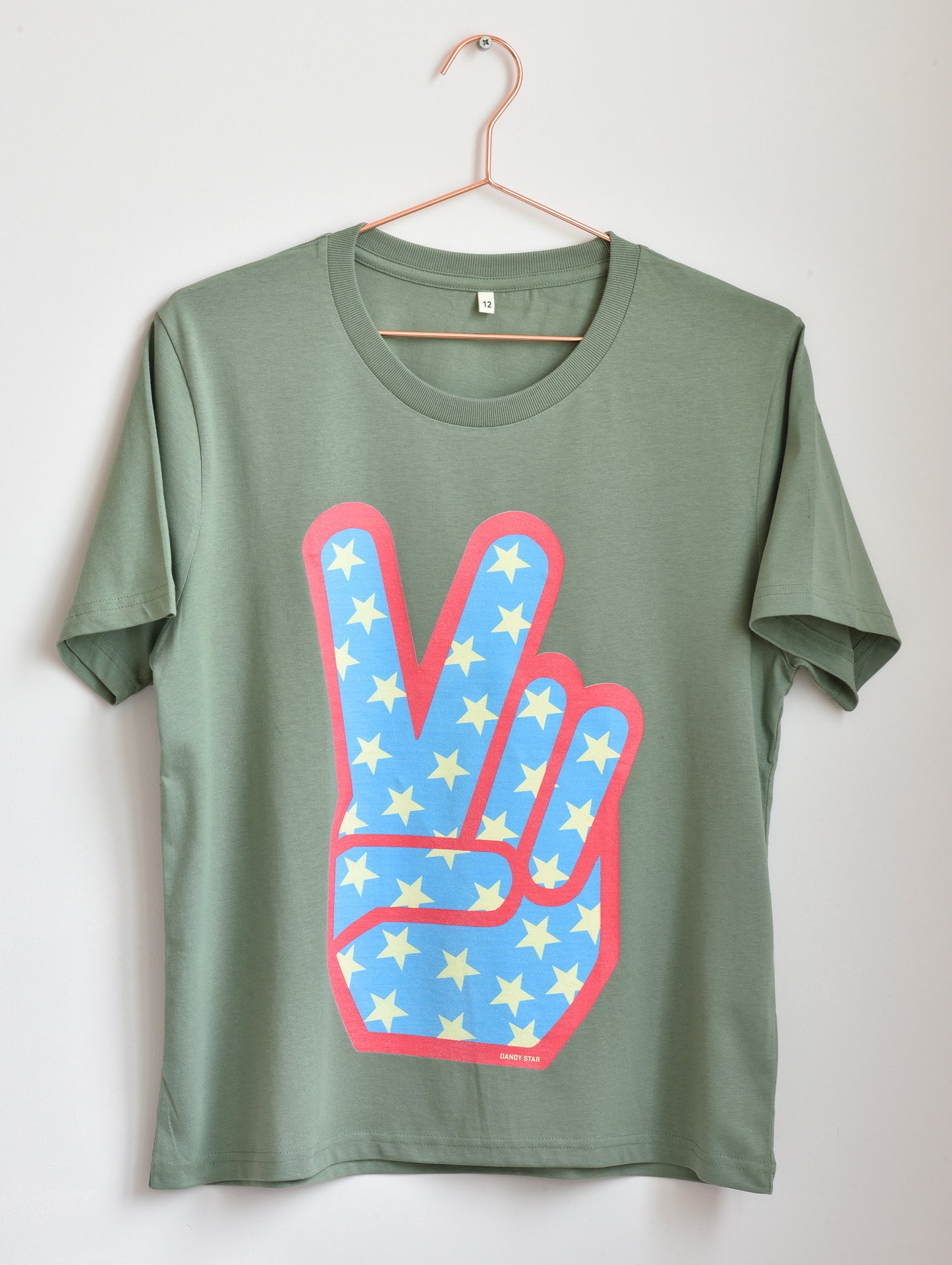 Green peace sign t-shirt
