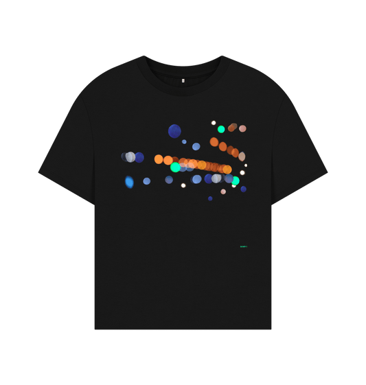 Black Printed T-shirt Front