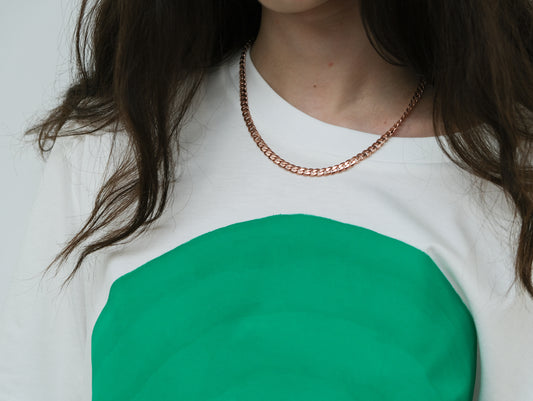 rose gold plated chunky chain