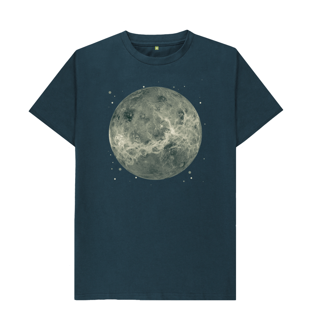 Denim Blue Printed T-shirt Front