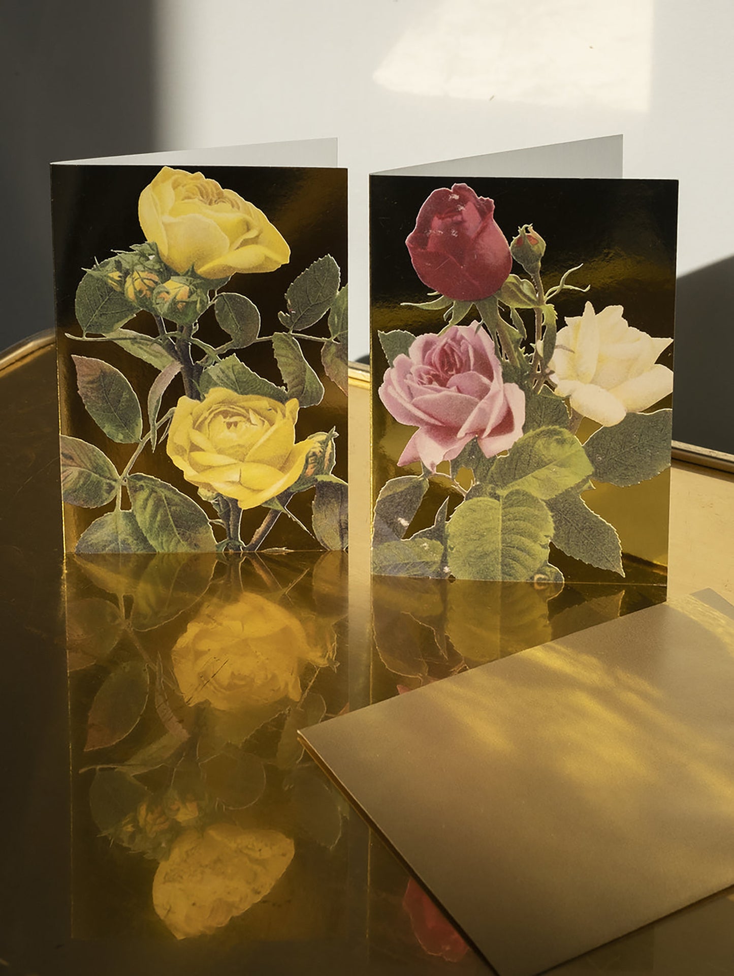 YELLOW ROSES GREETING CARD