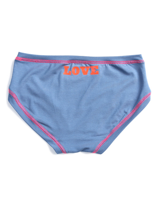 LOVE pants on denim blue