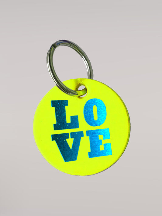 LOVE NEON KEYRING