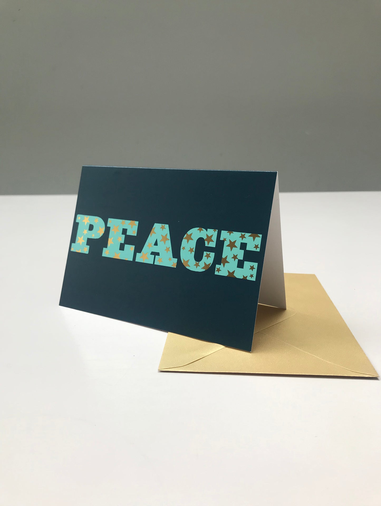 Peace stars greeting card
