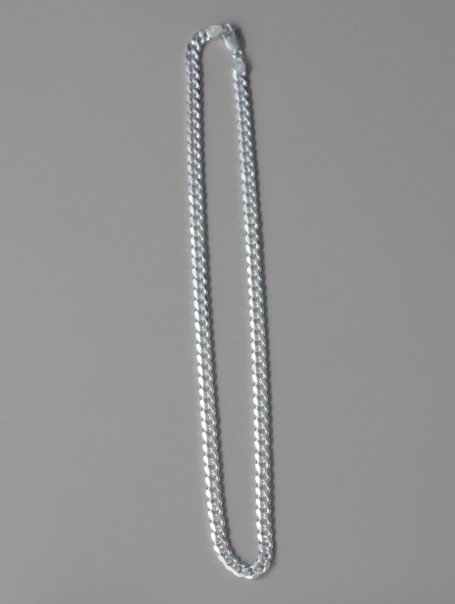 SOLID SILVER FLAT LINK CHAIN