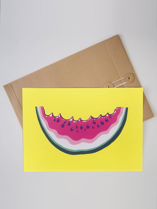 WATER MELON NEON A4 PRINT