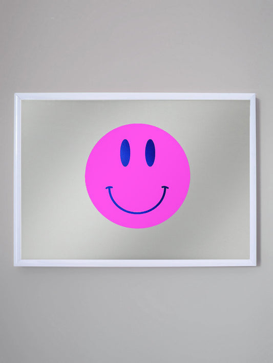SMILEY PINK NEON A4 PRINT