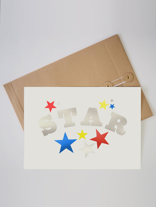 STAR FOIL A4 PRINT