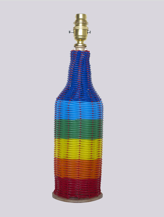 woven rainbow lamp base
