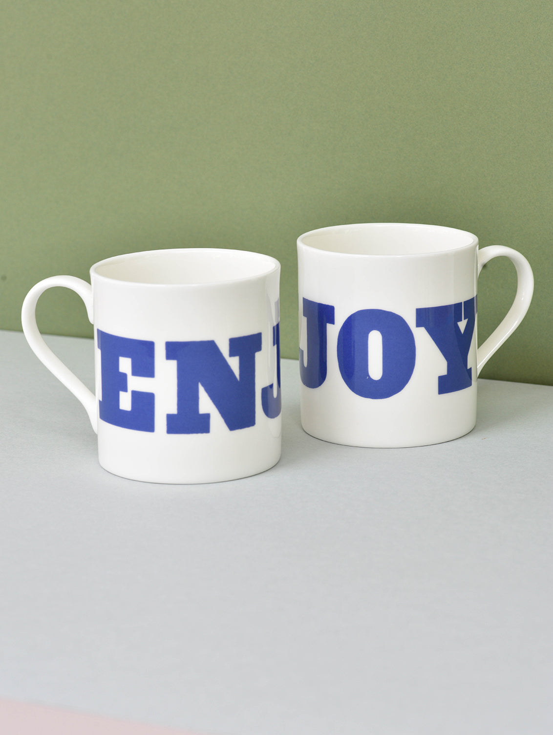 Pair of Enjoy mugs