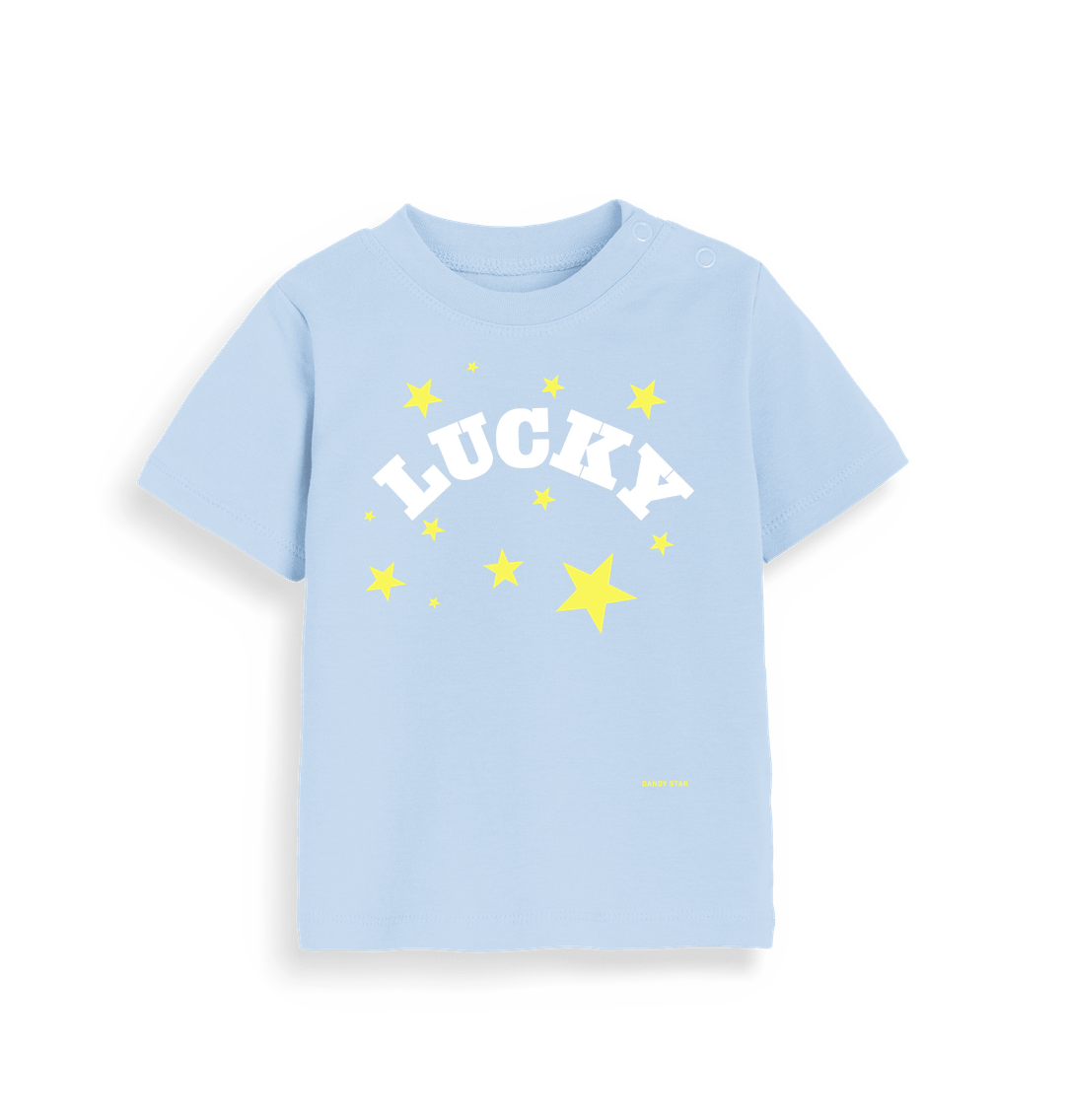 Dusty Blue Printed Kids T-Shirt