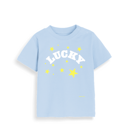 Dusty Blue Printed Kids T-Shirt