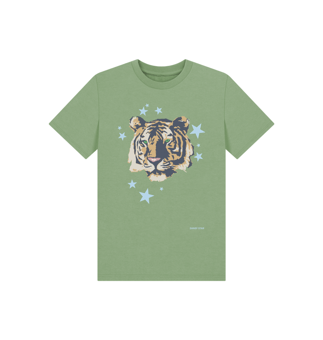 Sage Printed Kids T-Shirt Front