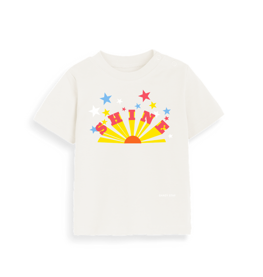 Organic Natural Printed Kids T-Shirt