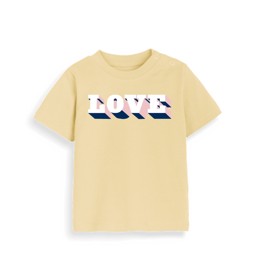 Soft Yellow Printed Kids T-Shirt Front