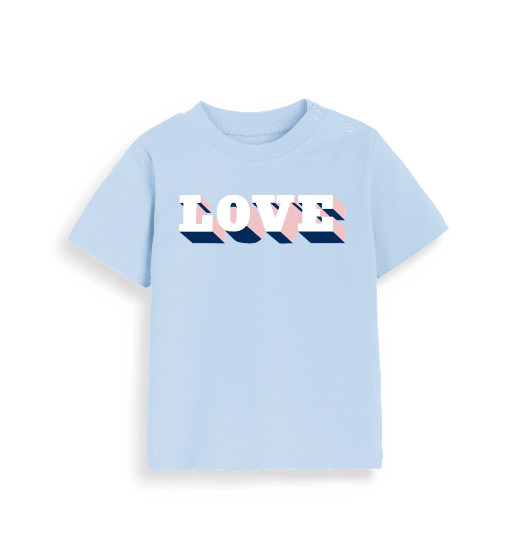 Dusty Blue Printed Kids T-Shirt