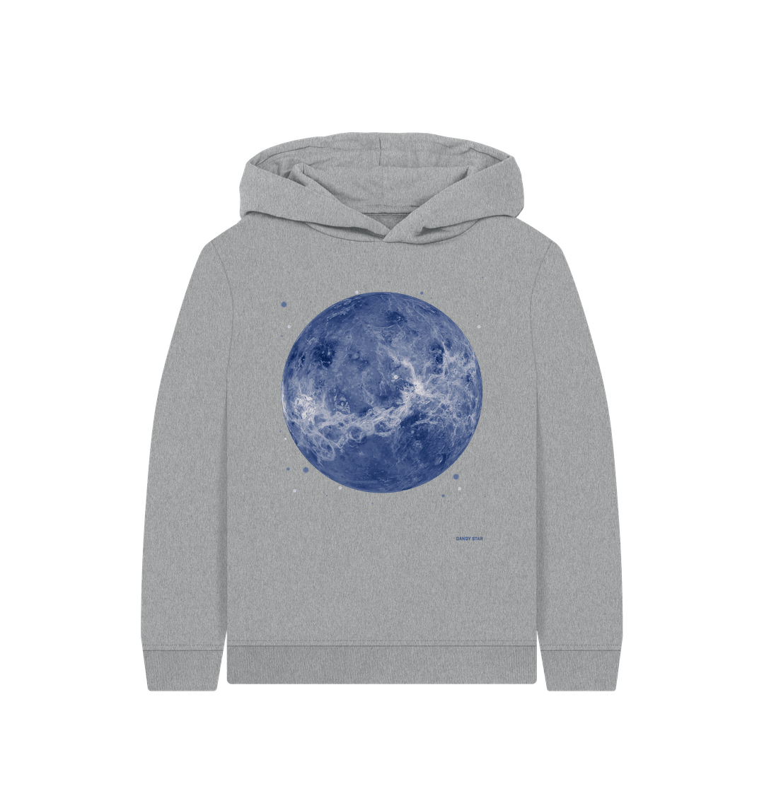 Athletic Grey Printed Kids Hoodie Front