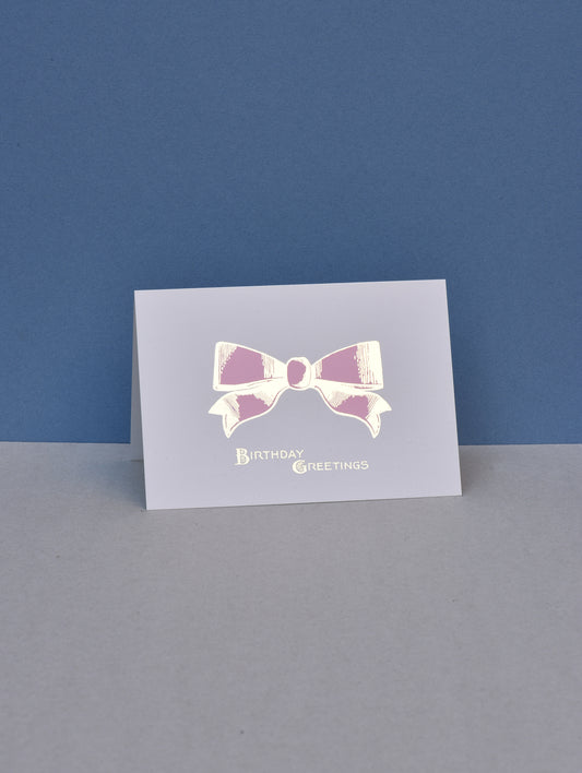 BIRTHDAY BOW GREETINGS CARD