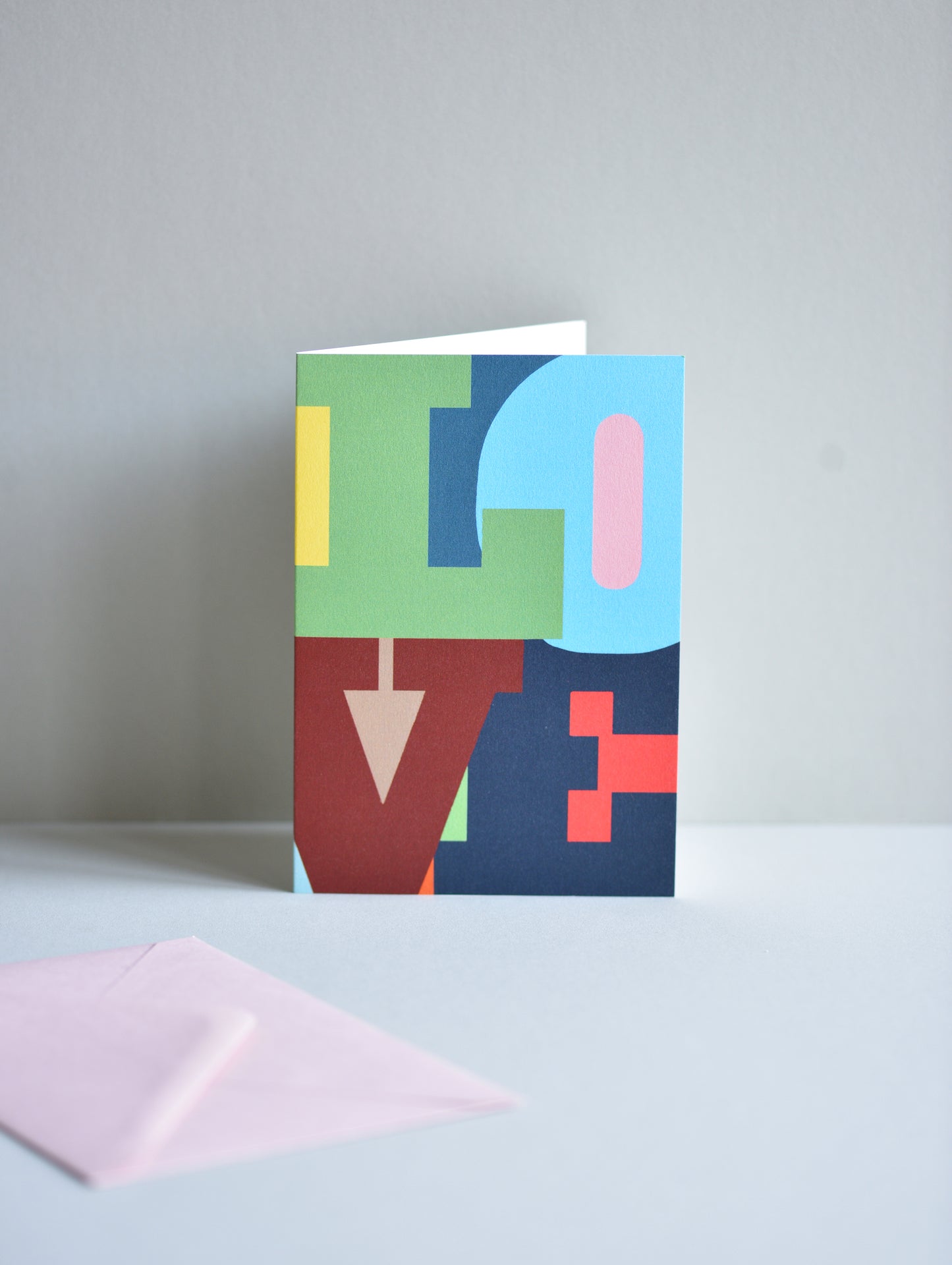 LOVE COLOUR BLOCK CARD