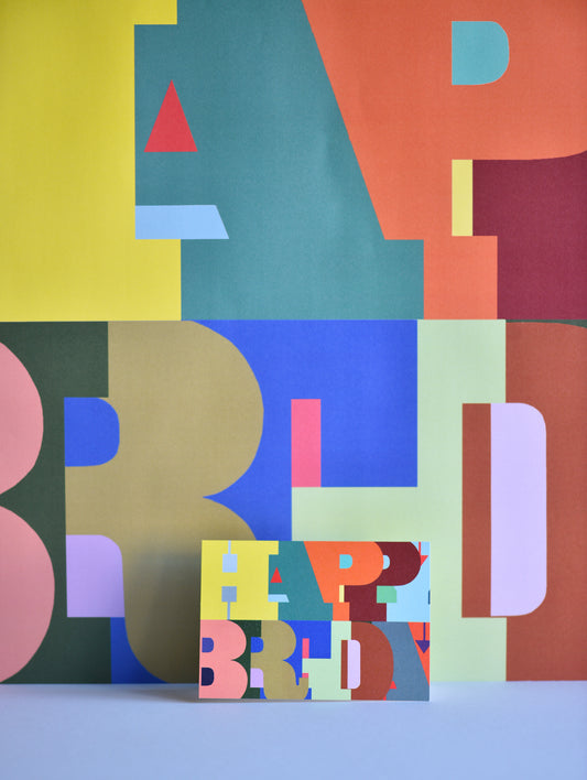 HAPPY BIRTHDAY COLOUR BLOCK CARD