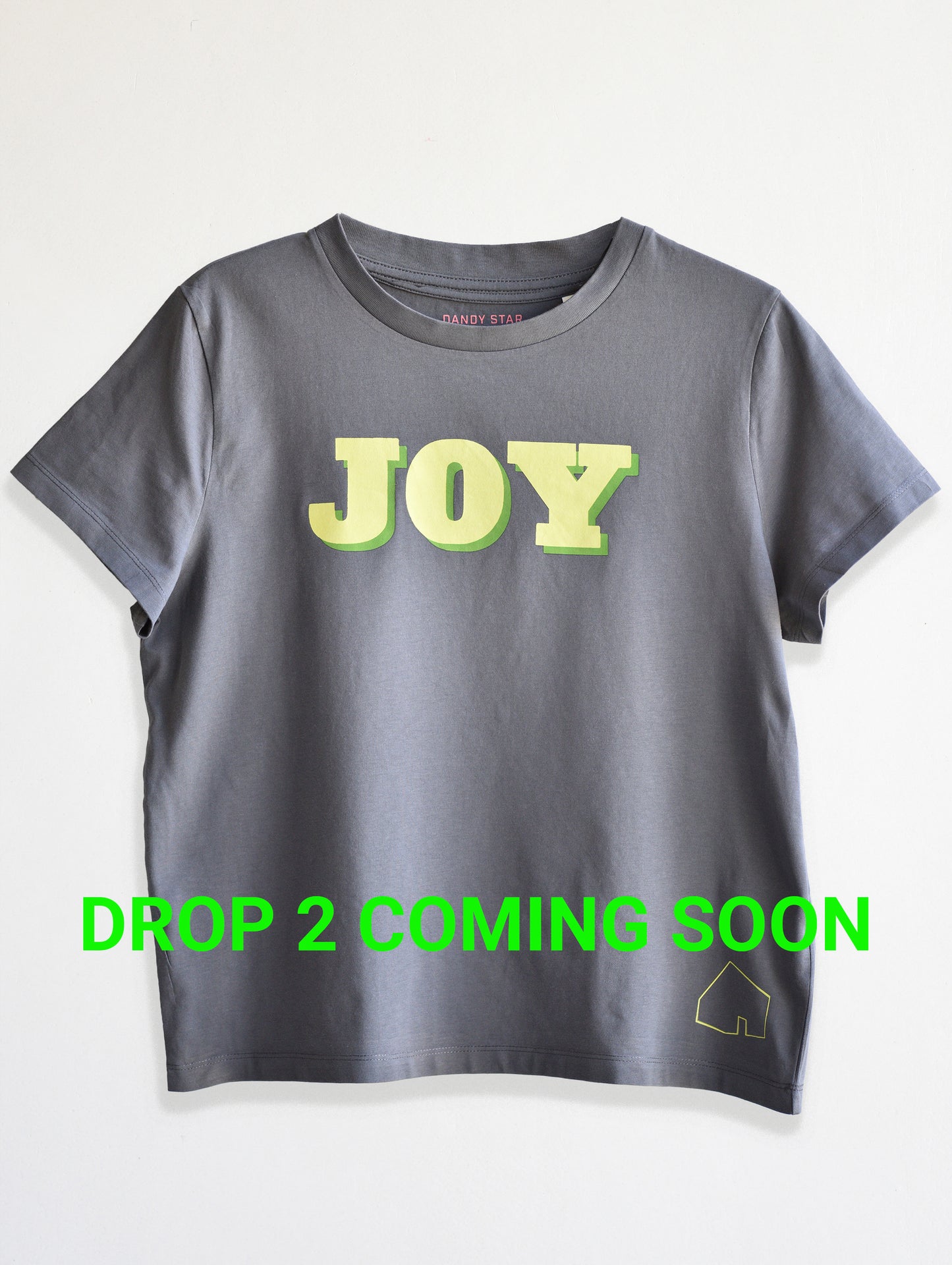 JOY on charcoal grey UNISEX fit - LTD EDITION