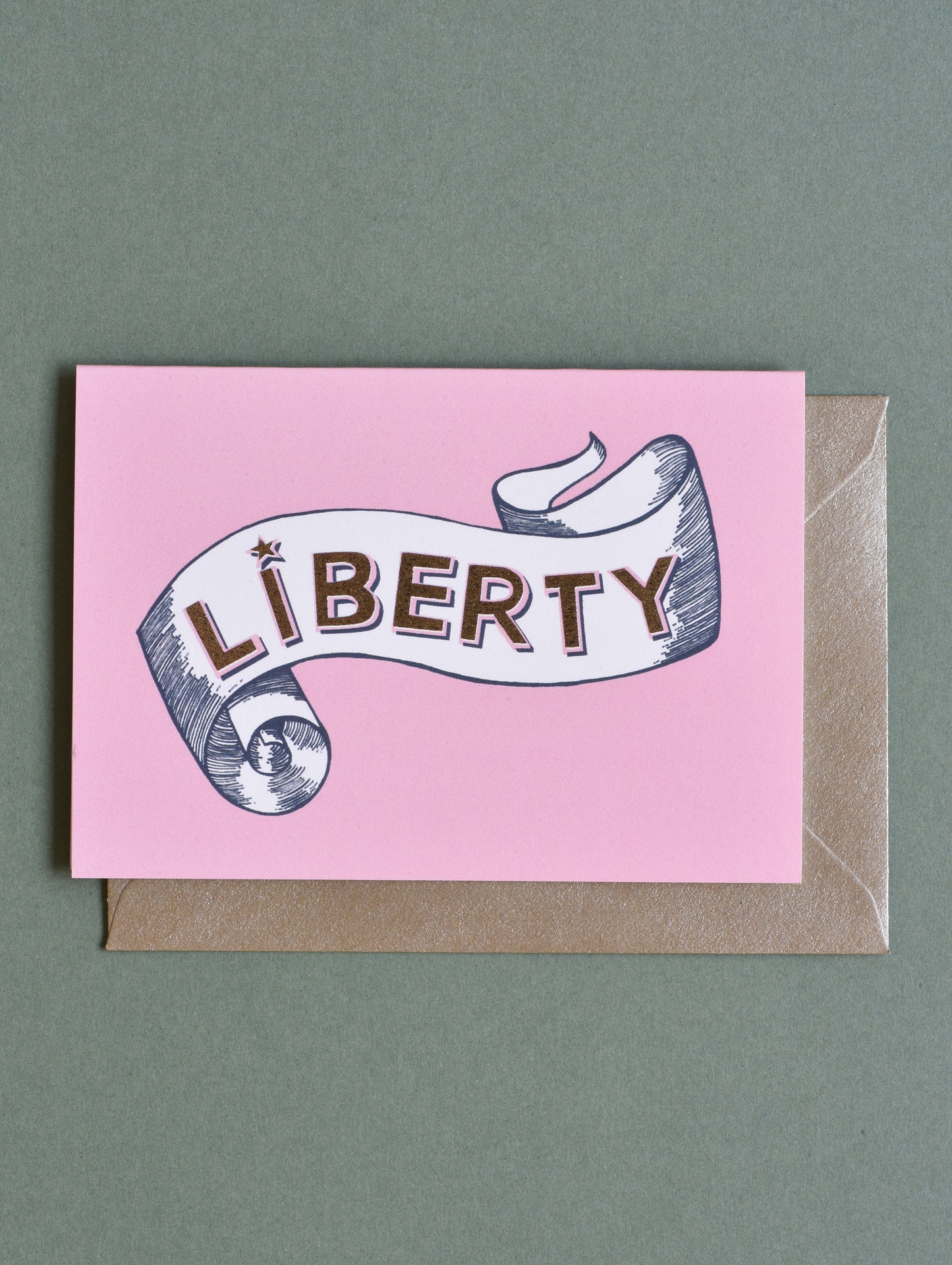 LIBERTY PINK CARD