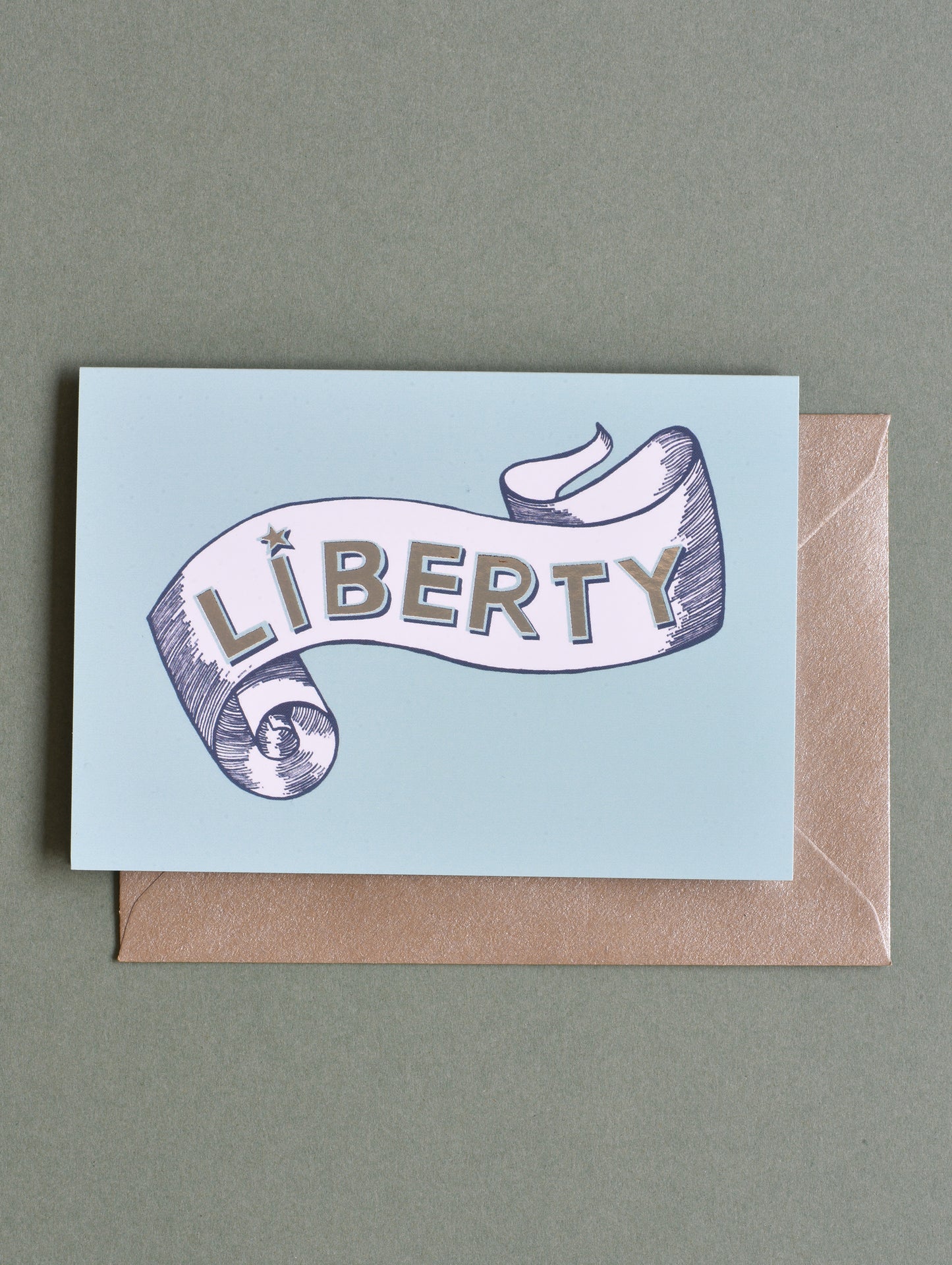 LIBERTY GREETING CARD