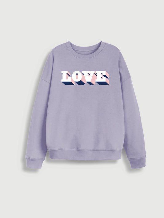 LILAC LOVE SWEATSHIRT