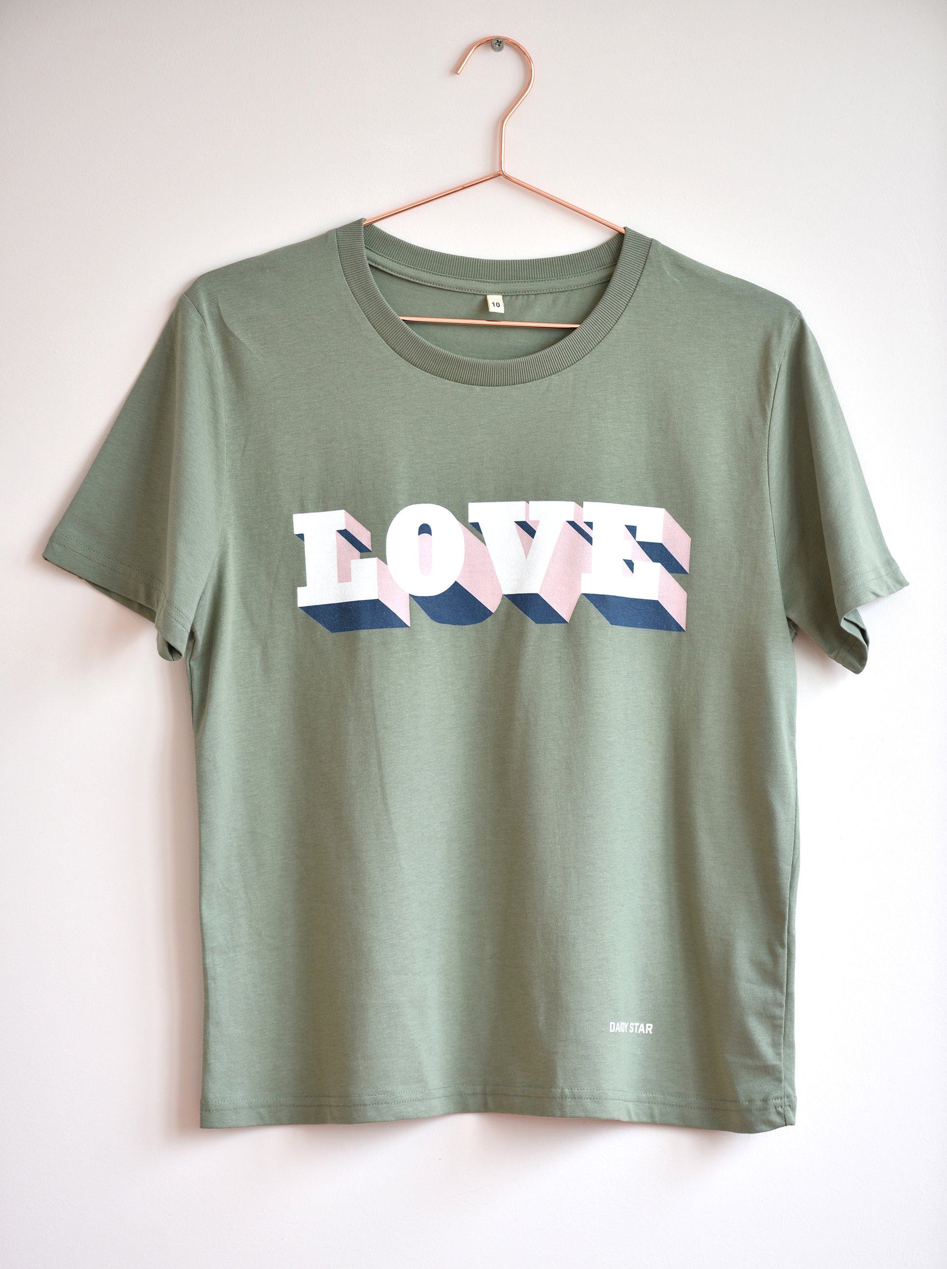love green t-shirt