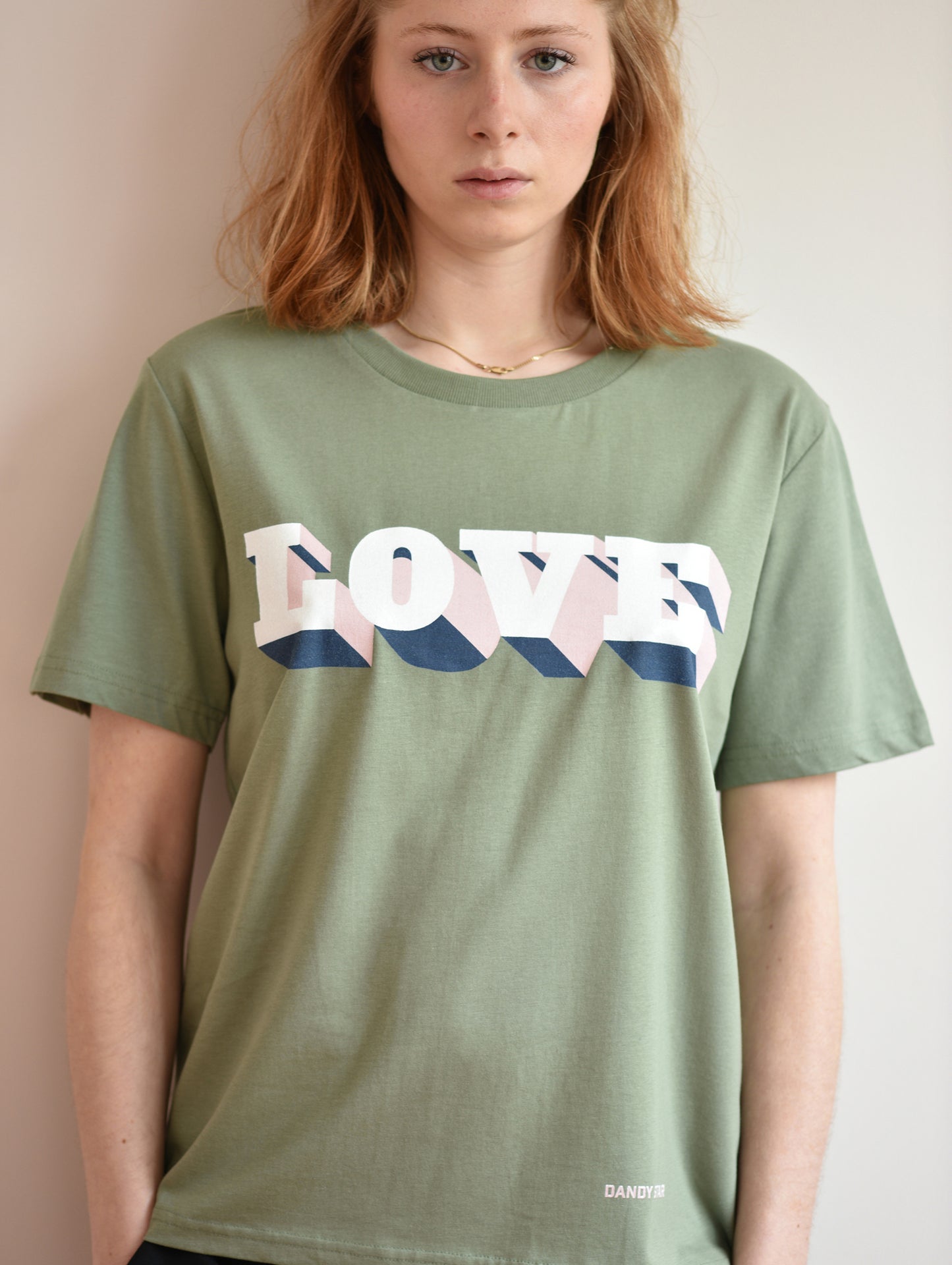 NEW LOVE SUN FADE GREEN T-SHIRT