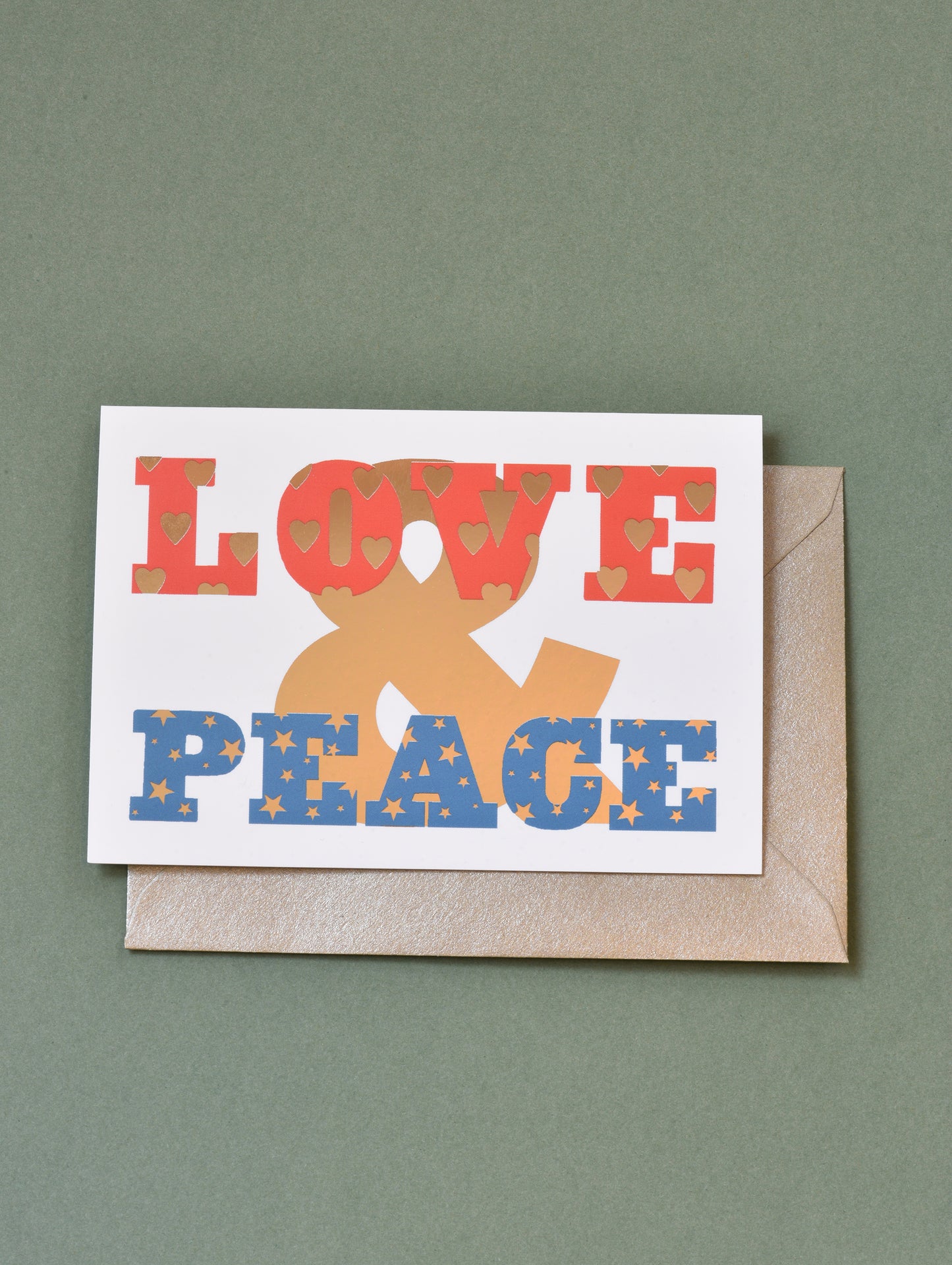 PEACE & LOVE GREETING CARD