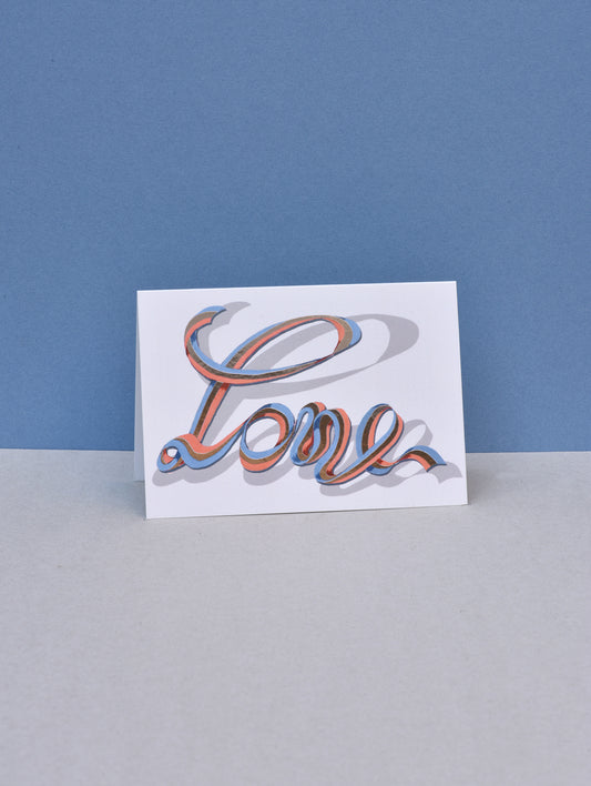 LOVE RIBBON GREETING CARD