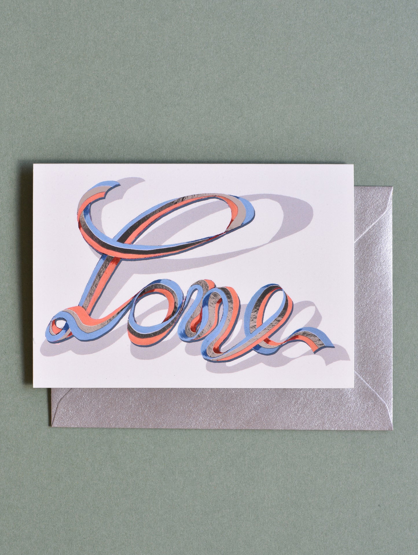 LOVE RIBBON GREETING CARD