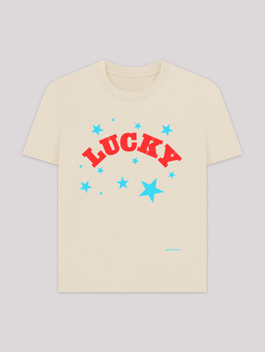 LUCKY T-SHIRT - NATURAL