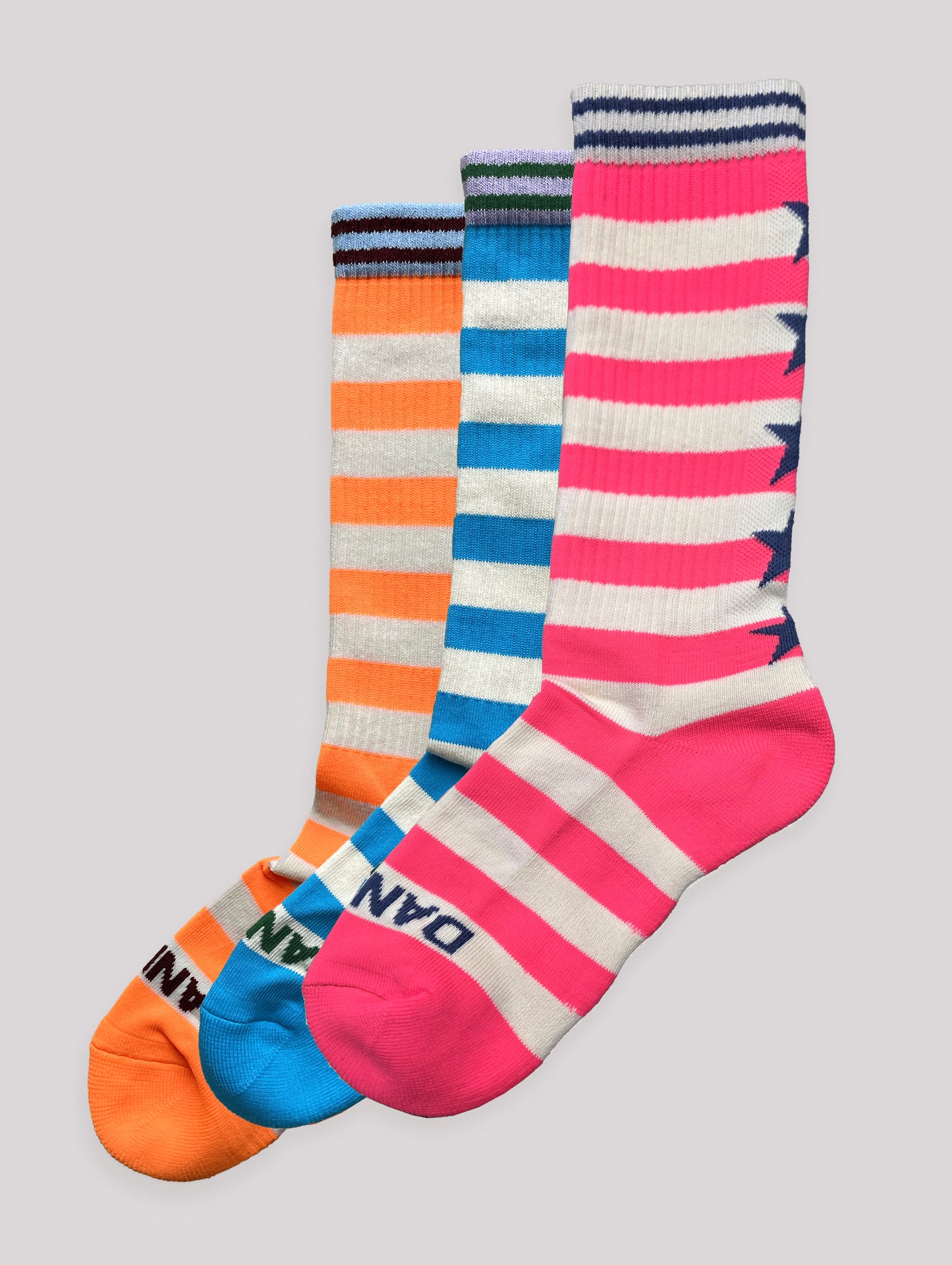 Neon Breton x3 pairs x3 Colours