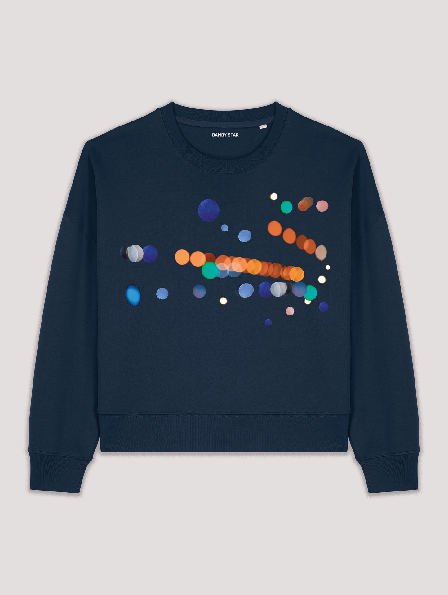 NIGHT LIGHTS NAVY SWEATSHIRT