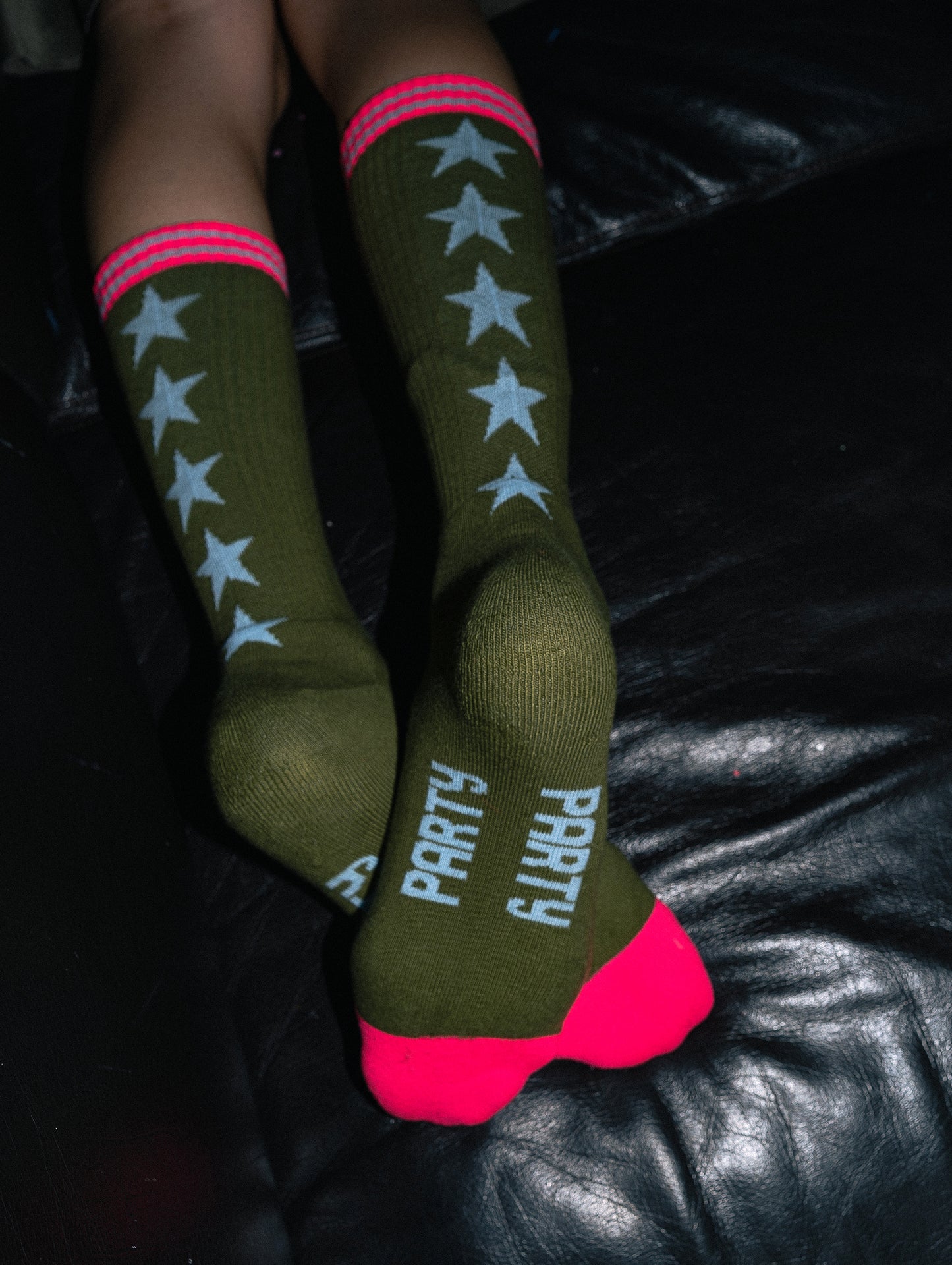 Party socks rear view