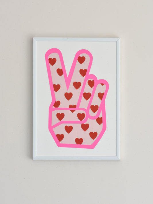 NEW PEACE HEARTS PRINTS