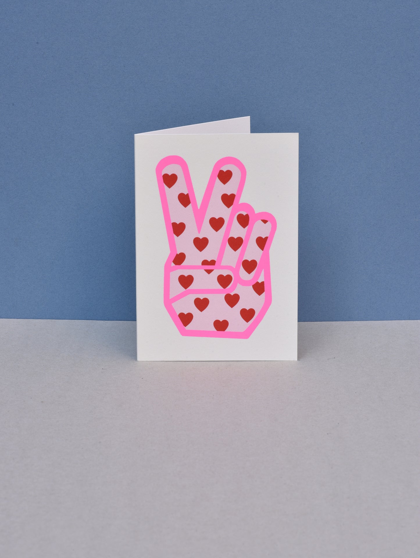 PEACE HEARTS GREETING CARD