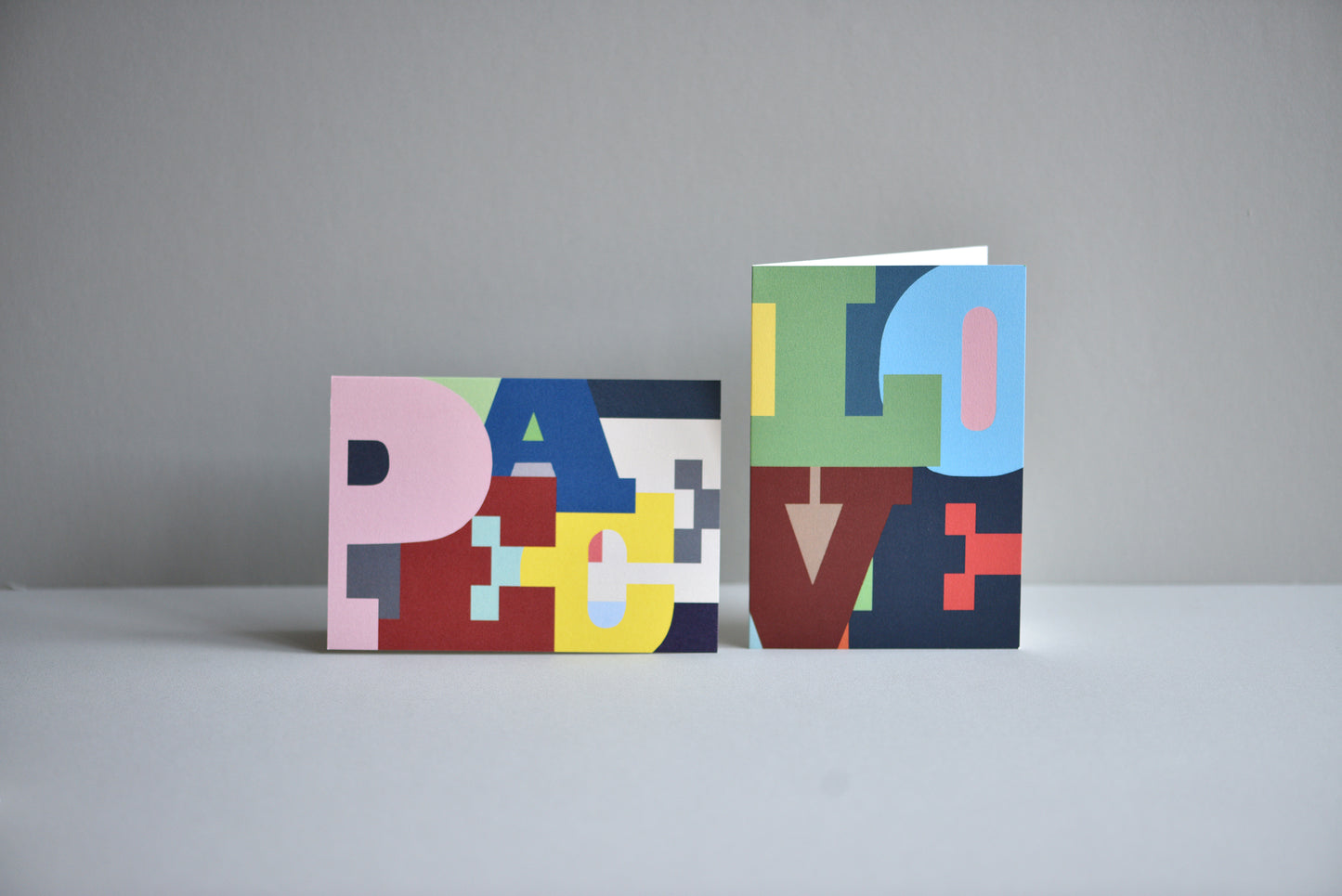 PEACE COLOUR BLOCK CARD
