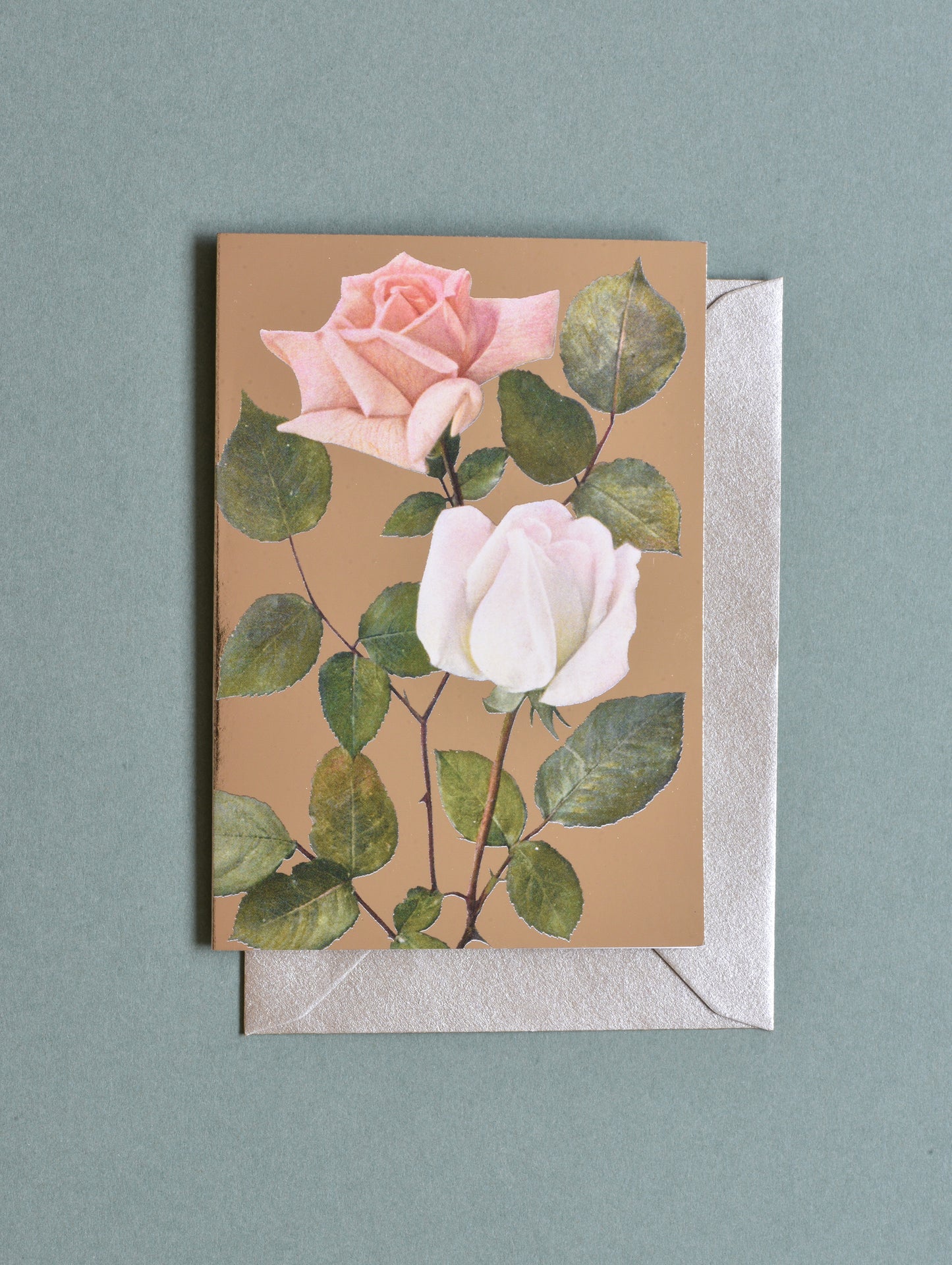 BLUSH ROSES GREETING CARD