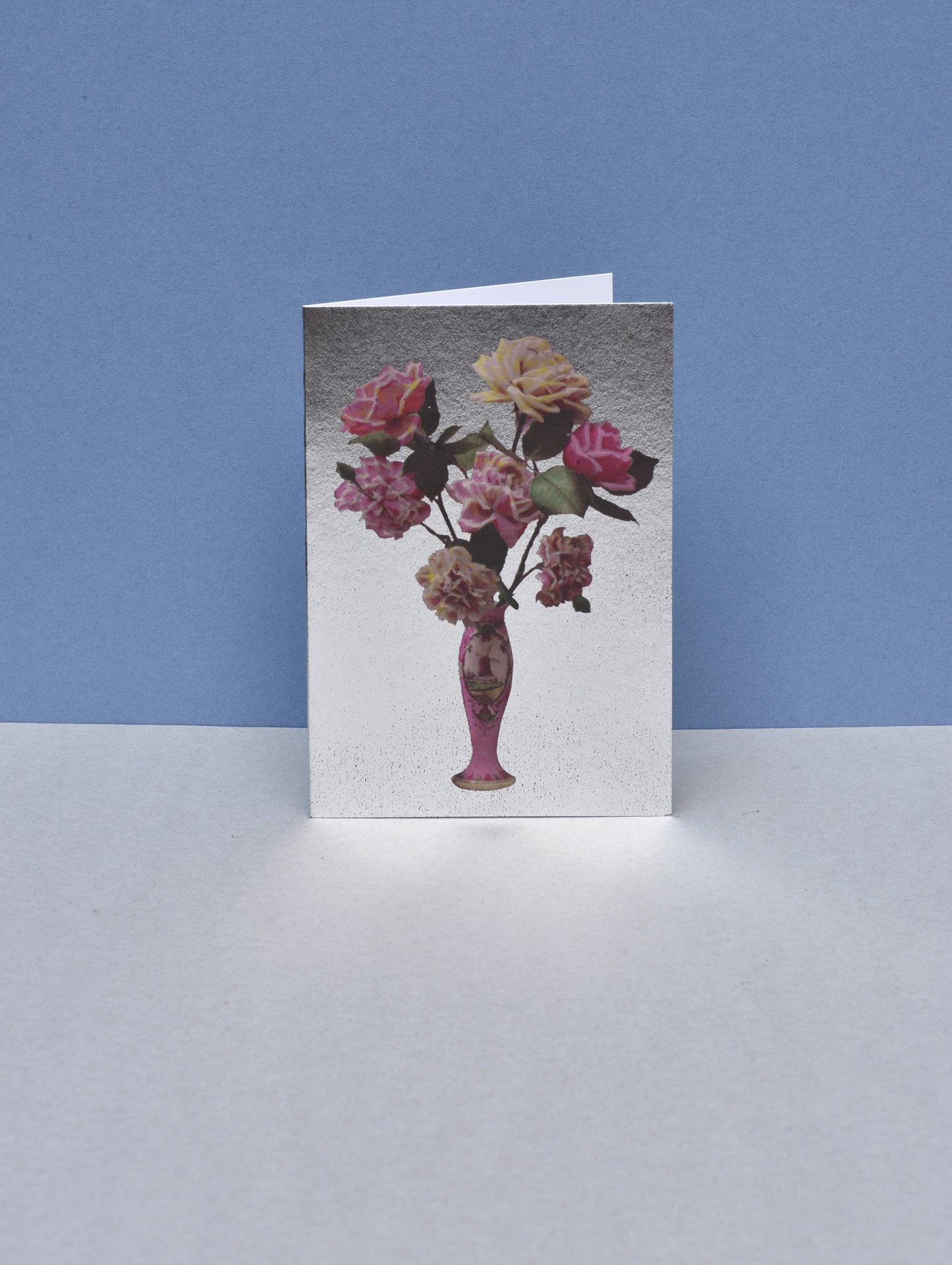 POT OF ROSES GREETING CARD